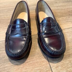 Cole Haan Burgundy Red Brown Men Slides Loafer Shoes sz 7.5 Medium Made in India